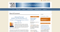 Desktop Screenshot of microwavenews.com